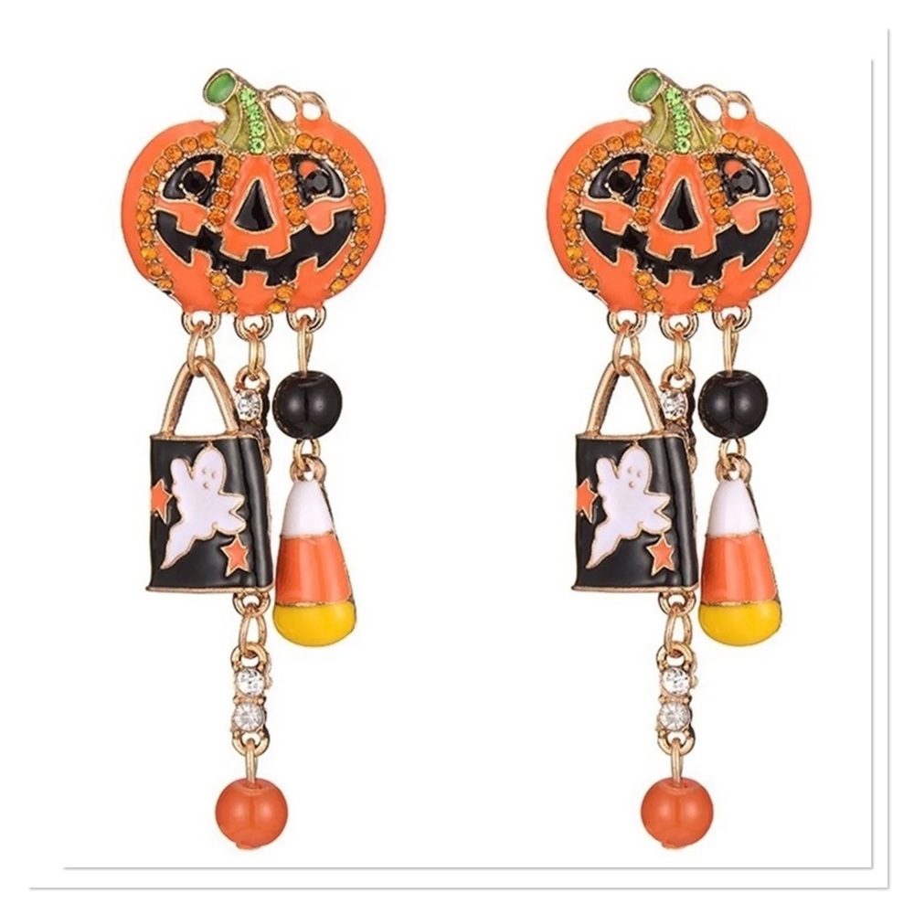 Pumpkin Charm Earrings